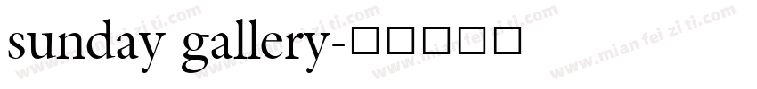 sunday gallery字体转换